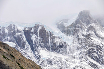 Fototapeta na wymiar Glacier, Torres del Paine National Park, Chile