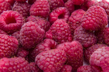 Raspberries background