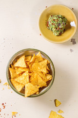 Nachos and guacamole