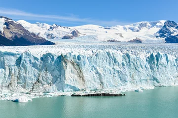 Crédence de cuisine en verre imprimé Glaciers Vue frontale, Glacier Perito Moreno, Argentine
