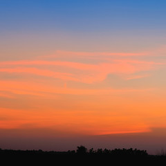 Colorful sky at sunset,Thailand