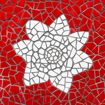 Mosa&iuml;que - fleurs