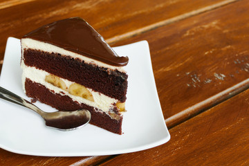 banana and chocolate cake