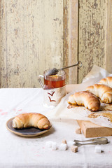 Fresh baked crescent rolls