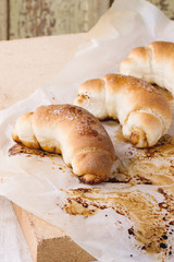 Fresh baked crescent rolls