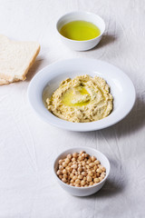 Homemade hummus