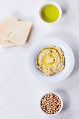 Homemade hummus