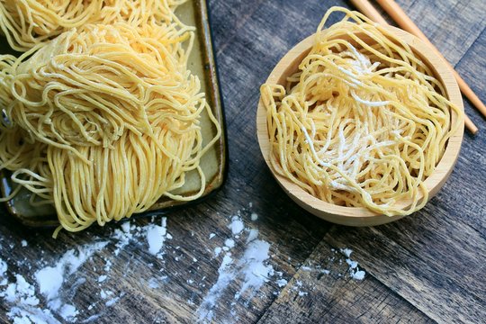 yellow egg noodles