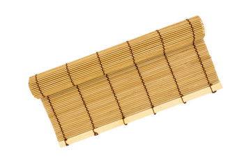 sushi rolling roller bamboo material mat maker isolated white ba