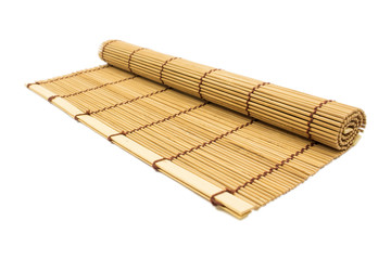 sushi rolling roller bamboo material mat maker isolated white ba