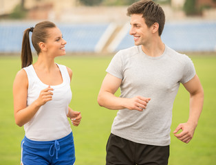 Running couple