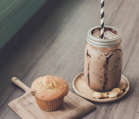 Iced Coffee with dessert