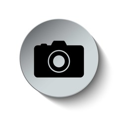 Camera icon. Button. EPS10. Illustration