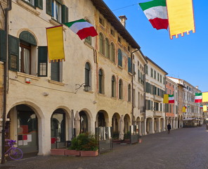 Corso Vittorio Emanuele in Pordenone / Friaul / Italien