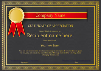 Certificate template