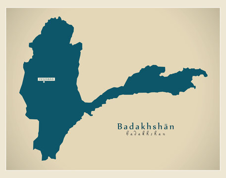 Modern Map - Badakhshan AF