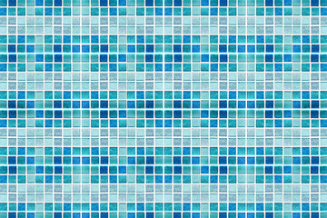 Abstract blue mosaic tiles for background