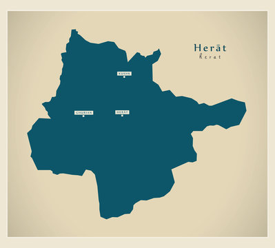 Modern Map - Herat AF