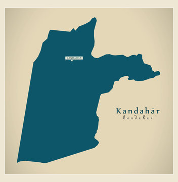 Modern Map - Kandahar AF