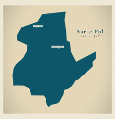 Modern Map - Sar-e Pol AF
