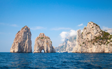 Faraglioni rocks of Capri island, Italy