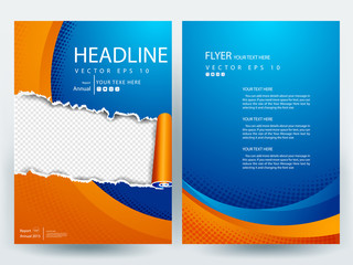 Abstract vector modern/ flyer design / brochure design template / annual report /book cover /  corporate identity template /in an A4 page