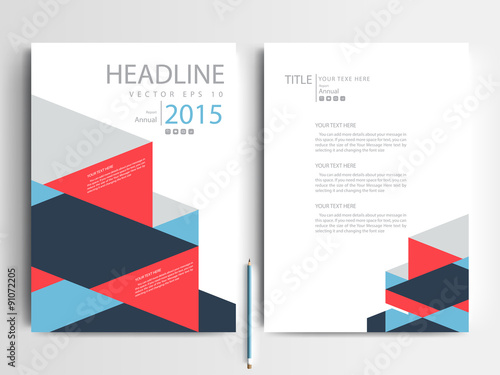 Annual report design and layout