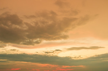 Sunset sky as background