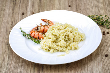 Risotto with prawn