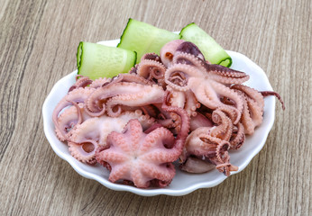 Marinated octopus