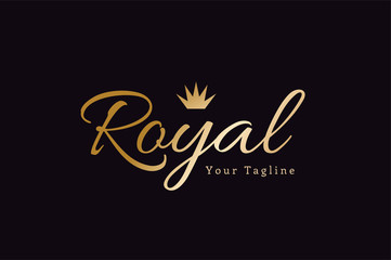 Royal logo vector template hotel