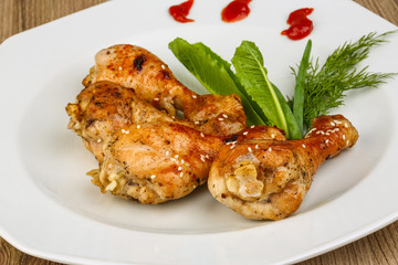 Grilled chicken legs