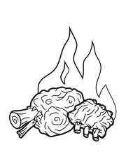 grilling Oktoberfest haxe ribs bone meat