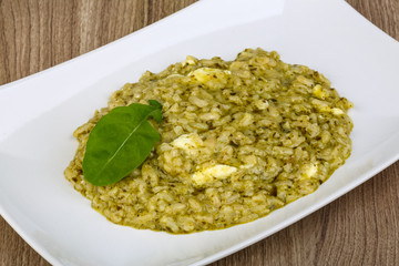 Risotto with pesto