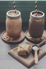 Iced Coffee with dessert