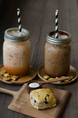 Iced Coffee with dessert
