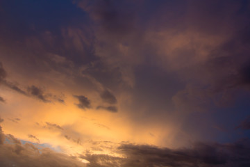 Fototapeta na wymiar beautiful cloudy sunset sky background