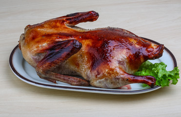 Roasted duck