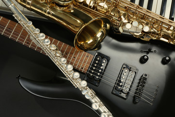 Obraz premium Musical instruments, closeup