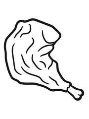 Chicken drumstick club-meat barbecue