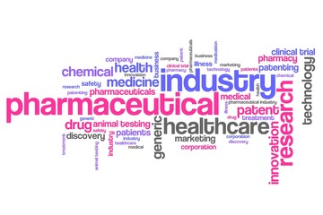 Pharmaceutical business word cloud
