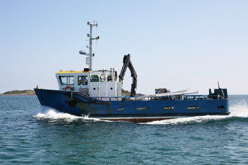 Fototapeta premium Small Cargo Boat
