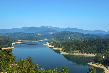 Mountain landscape, Lokvarsko jezero, Gorski kotar, Croatia 