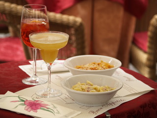Pasta and cocktails