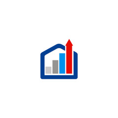 business finance construction arrow logo