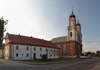Fototapeta na wymiar village church in Dotnuva in Lithuania