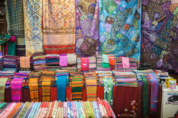 Colorful thai fabric