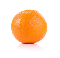 Orange on white background.