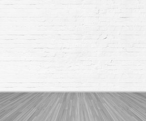 emty room with brick wall