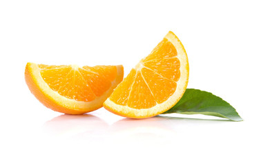 orange,leaves on white background.